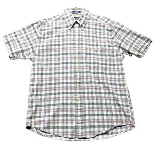 Pendleton Oceanside Short Sleeve Shirt Mens Large Cotton Button Up Collared